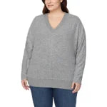 Buffalo David Bitton Ladies' Soft Cozy V-Neck Long Sleeve Top (1797409)