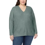 Buffalo David Bitton Ladies' Soft Cozy V-Neck Long Sleeve Top (1797409)