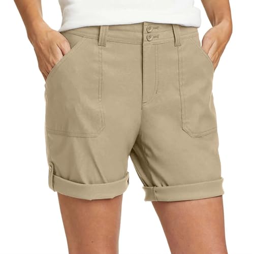 Eddie Bauer Women's Stretch UPF 50 Rolled Hem Adjustable Length Bermuda Short (1751714)