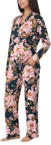 Room Service Womens 2-Piece Shawl Collar Pajama Set 1730042