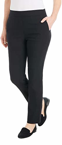 Women's Hilary Radley Built-in Tummy Control Panel Pull on Ankle Pant (1618921)