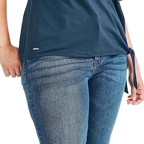 Nautica Womens Side-Tie Short Sleeve Comfort T-Shirt 1669199