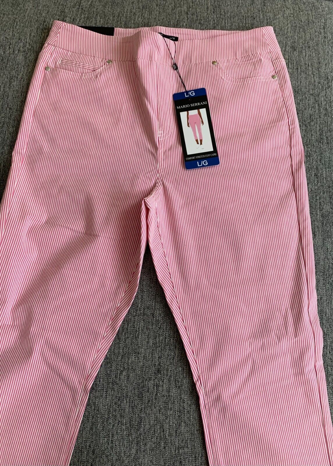 Mario Serrani Comfort Stretch Cuff Capri Women Pants 1764407