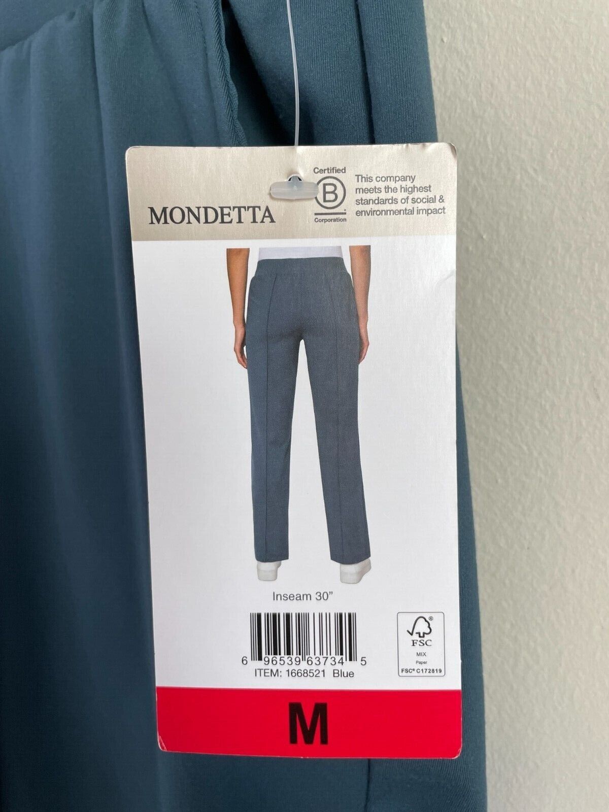 Mondetta Women S Pintuck Straight Leg Pull on Pants