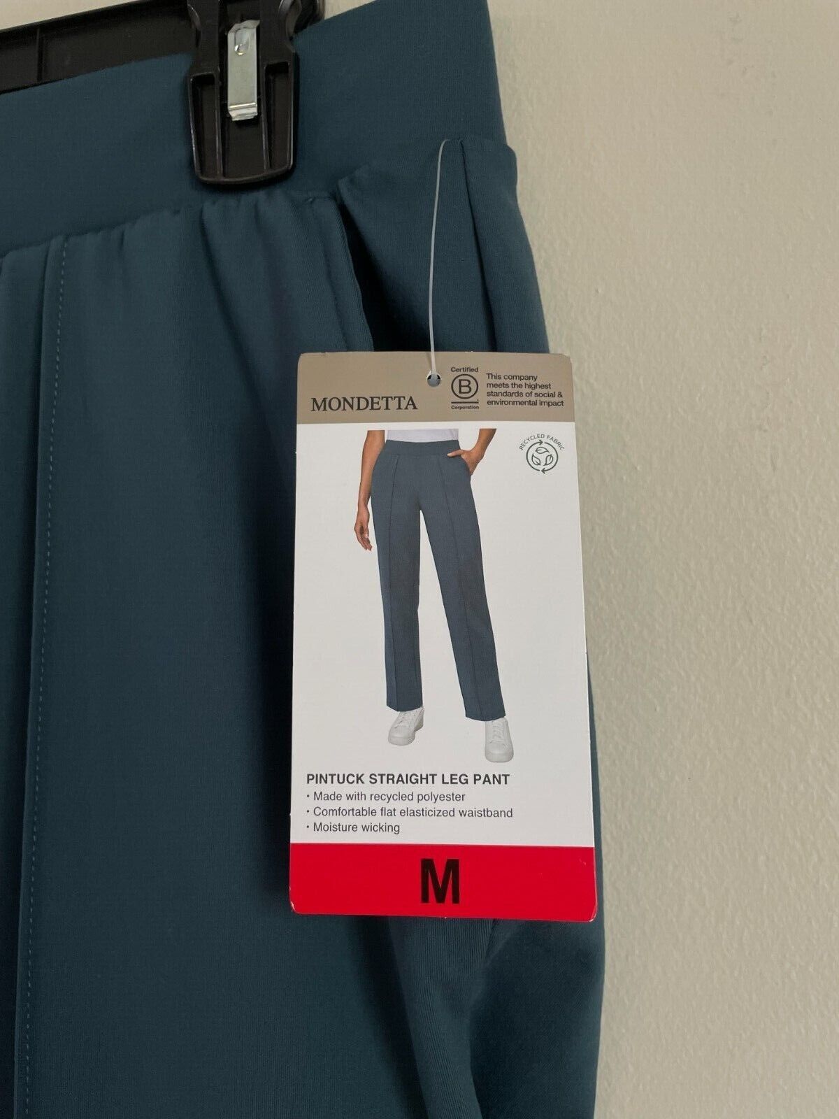 Mondetta Women S Pintuck Straight Leg Pull on Pants