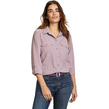 Eddie Bauer Women's Departure Stretch Moisture Wicking Long Sleeve Shirt with UPF 50 (1699065)