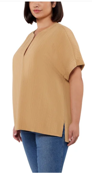 Matty M Ladies' Cotton Popover Top