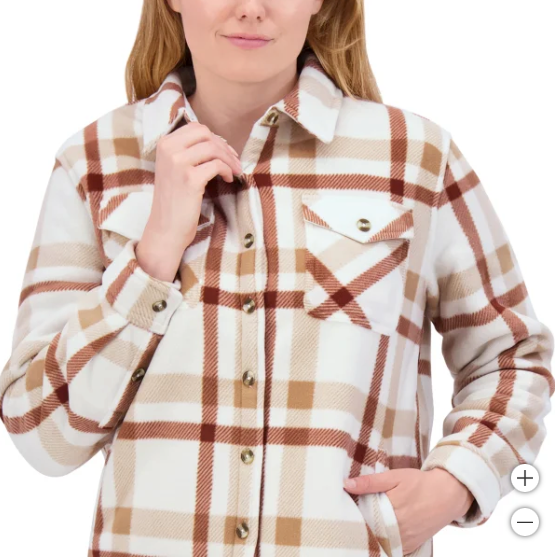 SAGE Ladies' Plush Shirt Jacket