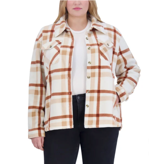 SAGE Ladies' Plush Shirt Jacket