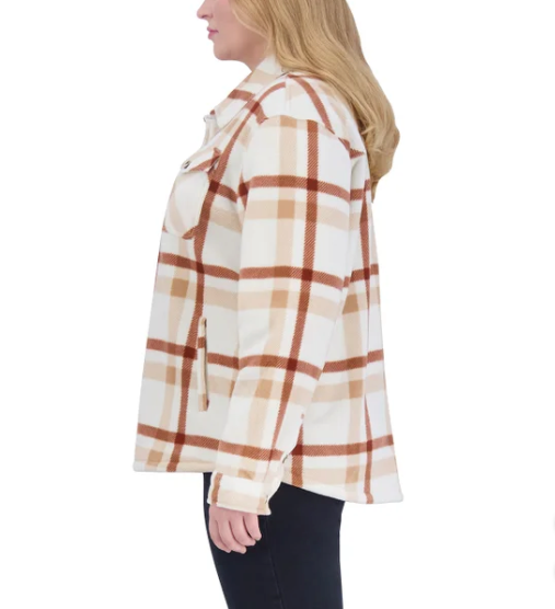 SAGE Ladies' Plush Shirt Jacket