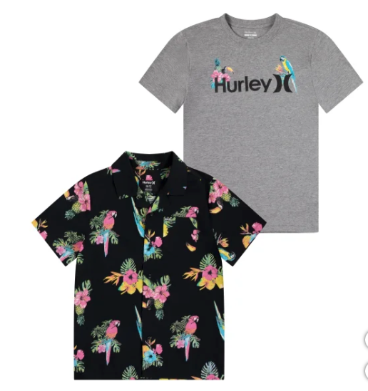 Hurley Youth Woven Shirt & Tee Set (1749456)
