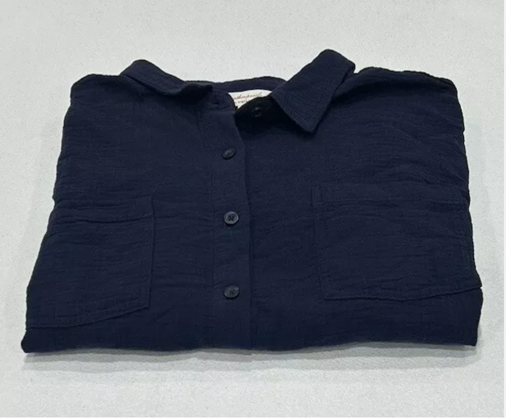 New! Women Weatherproof Vintage Button Down Gauze Texture Dress! (1748767)