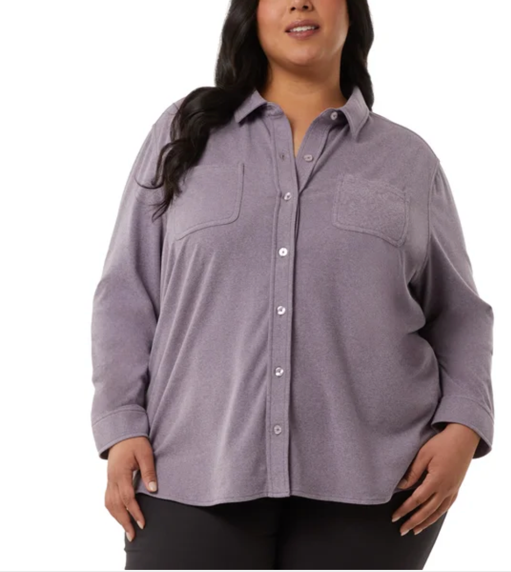 32 Degrees Ladies' Soft Fleece Button Up Shirt (1815413)