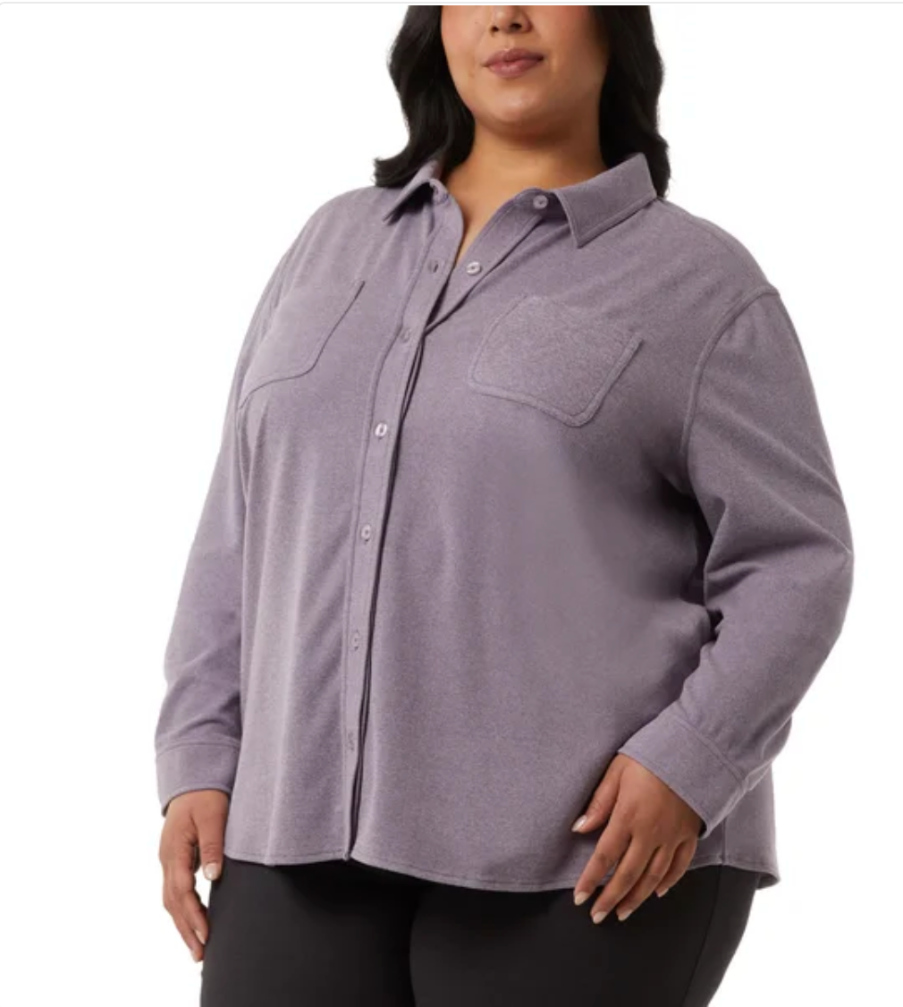 32 Degrees Ladies' Soft Fleece Button Up Shirt (1815413)