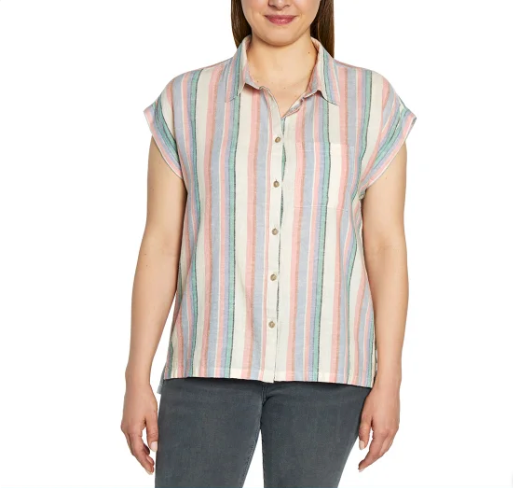 Orvis Ladies' Short Sleeve Linen Blend Shirt (1758407)