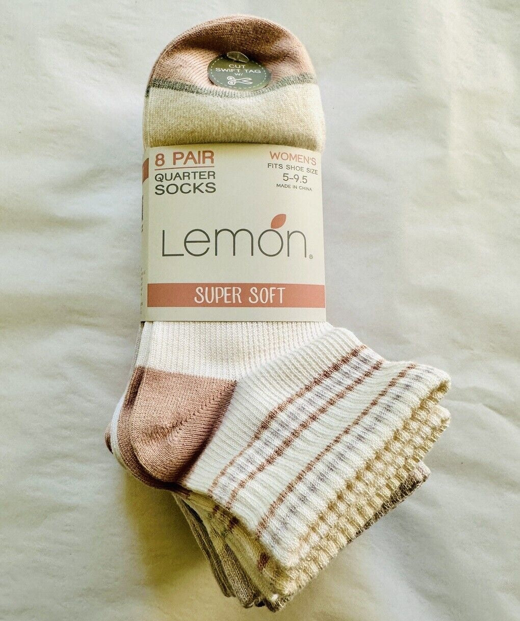 Lemon Ladies' Super Soft Quarter Sock, 8-pair (1775543)