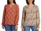 Jessica Simpson Ladies' V-Neck Textured Lightweight Blouse (1746841)