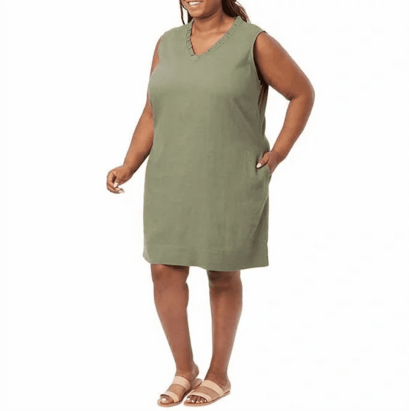 Briggs Women's Linen Blend Sleeveless Dress (1669991)