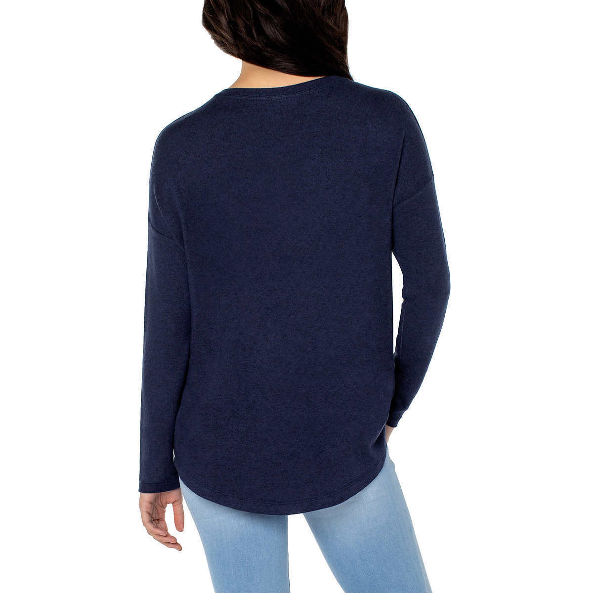Well Worn Women S Ultra Soft V-neck Lightweight Knit Sweater Relaxed Fit Top (1536878)