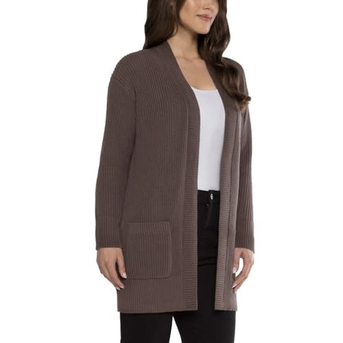 Max & Mia Women's Open-Front Cardigan - Casual Sweaters for Women's with Pocket (1797401)