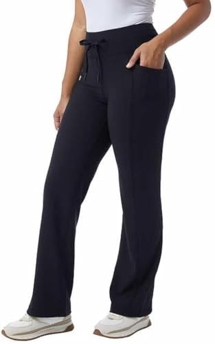 32 Degrees Ladies' Wide Leg Pants - Ribbed Semi-Flare Pant - Yoga Pants (1752055)