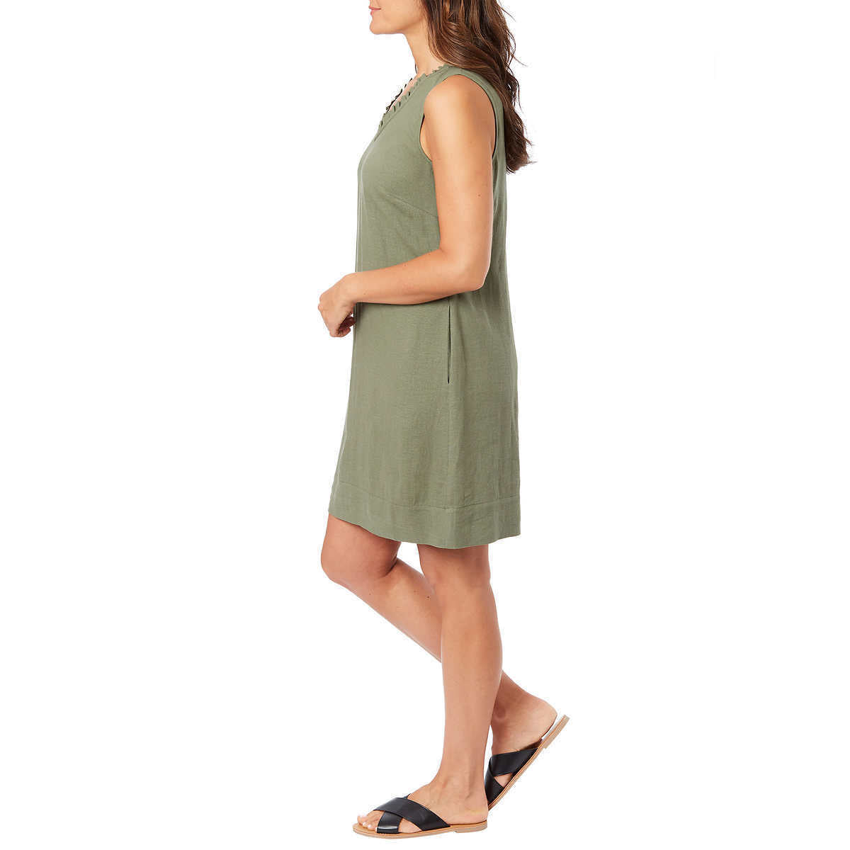 Briggs Women's Linen Blend Sleeveless Dress (1669991)