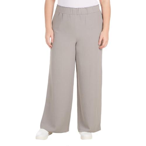 Hilary Radley Women's Wide Leg Crinkle Pants with Elastic waistband (1777947)
