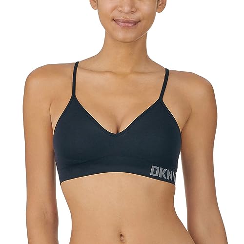 DKNY Ladies’ 2-Pack Seamless Bra with Adjustable Straps Black/Nude Large (1571959$)