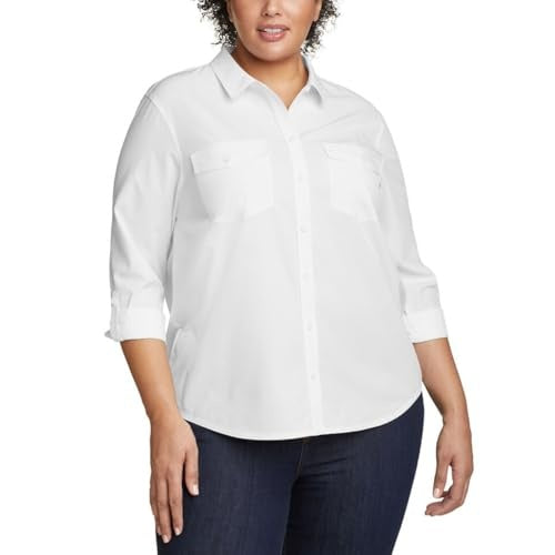 Eddie Bauer Women's Departure Stretch Moisture Wicking Long Sleeve Shirt with UPF 50 (1699065)