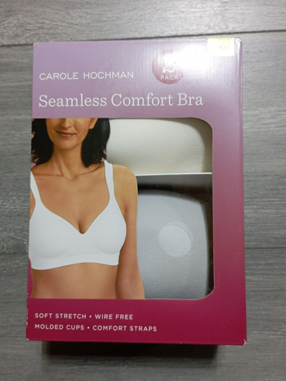 Carole Hochman Seamless Comfort Bra Wire Free Molded Cups Comfort Straps (2 Pack) (1187728)