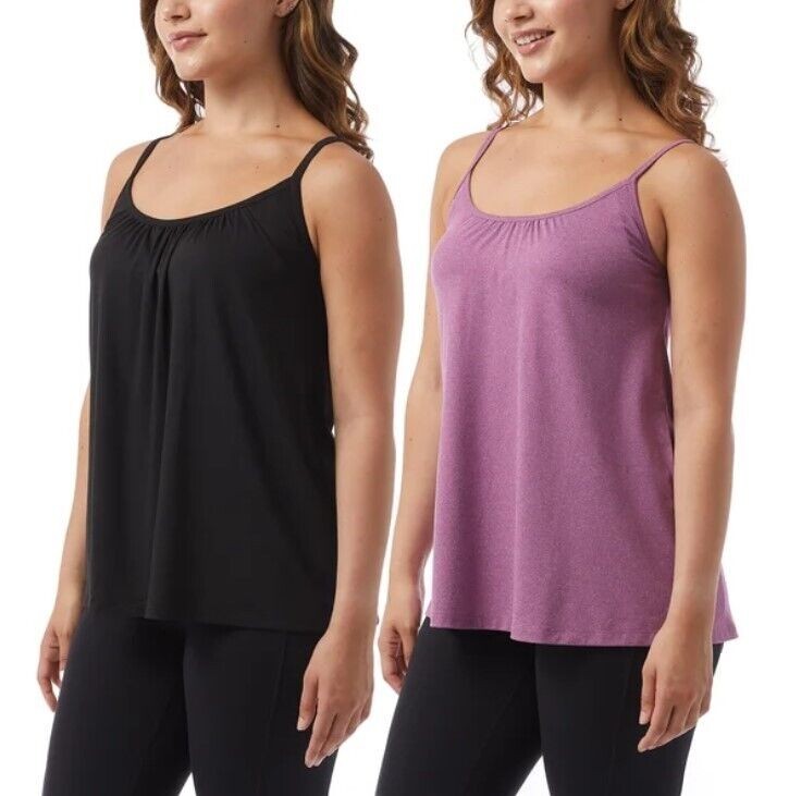 32 Degrees Ladies' Bra Top Cami, 2-pack (1560459)