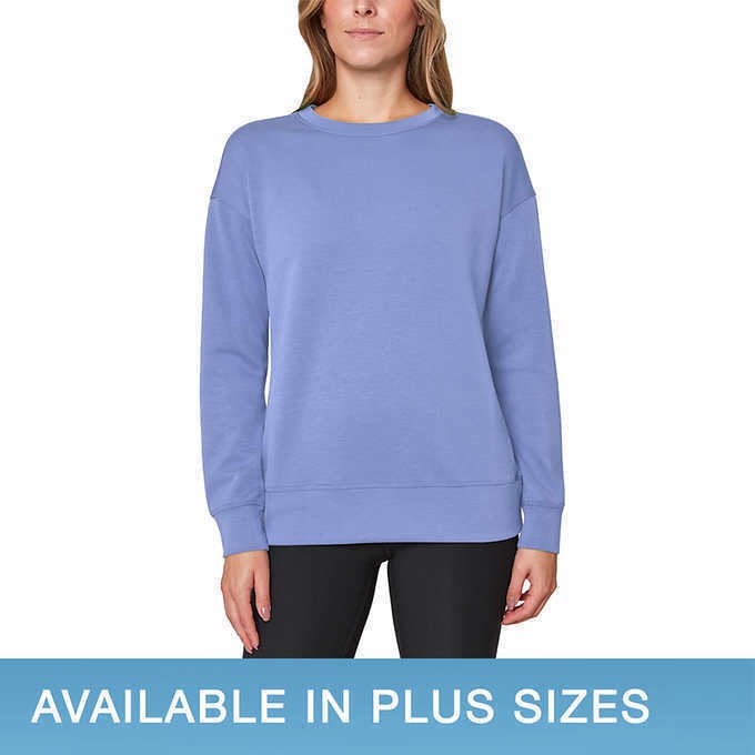 Mondetta Womens Midweight Long Sleeve Crewneck Scuba Sweatshirt (1668886)