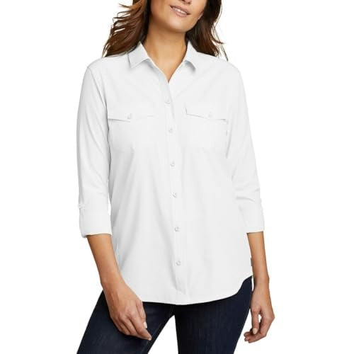 Eddie Bauer Women's Departure Stretch Moisture Wicking Long Sleeve Shirt with UPF 50 (1699065)