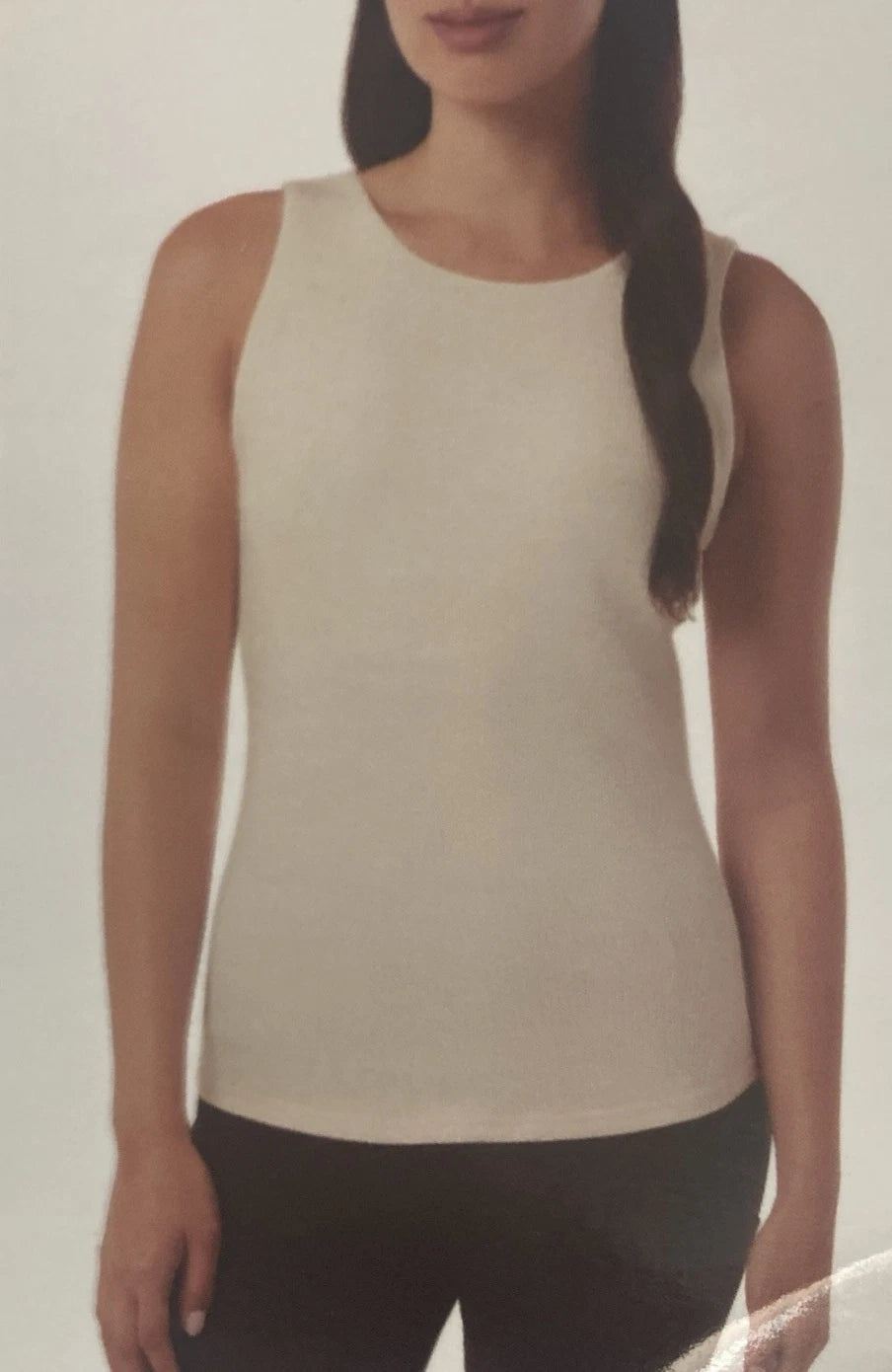 32 Degrees Cool Womens Tank with Built in Bra, Cream, XL 1760130
