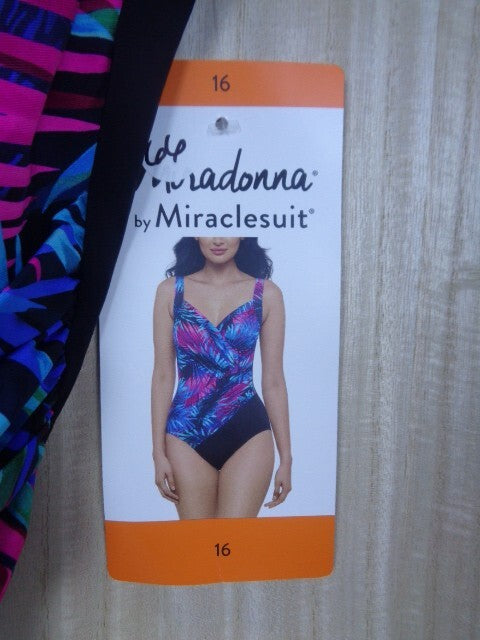 Miradonna by Miraclesuit Womens Swimsuit Purple Multicolor Floral Slimming SIZE 14 - 1857388 (Copy)