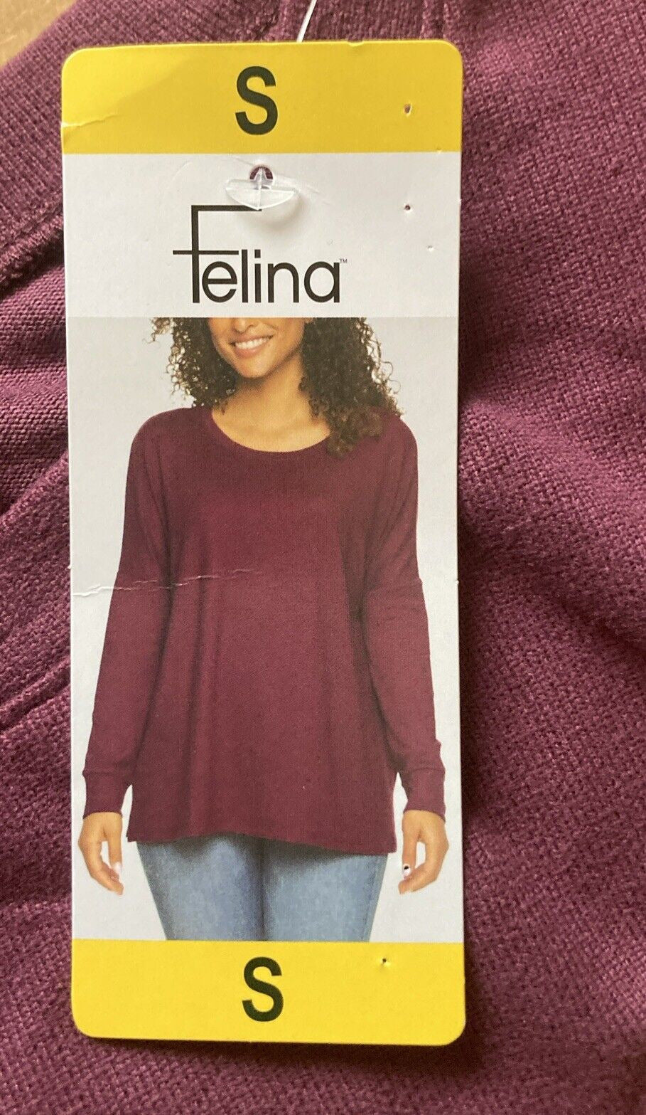 Felina Womens Cozy Knit Long Sleeve Shirt Top (1723851)