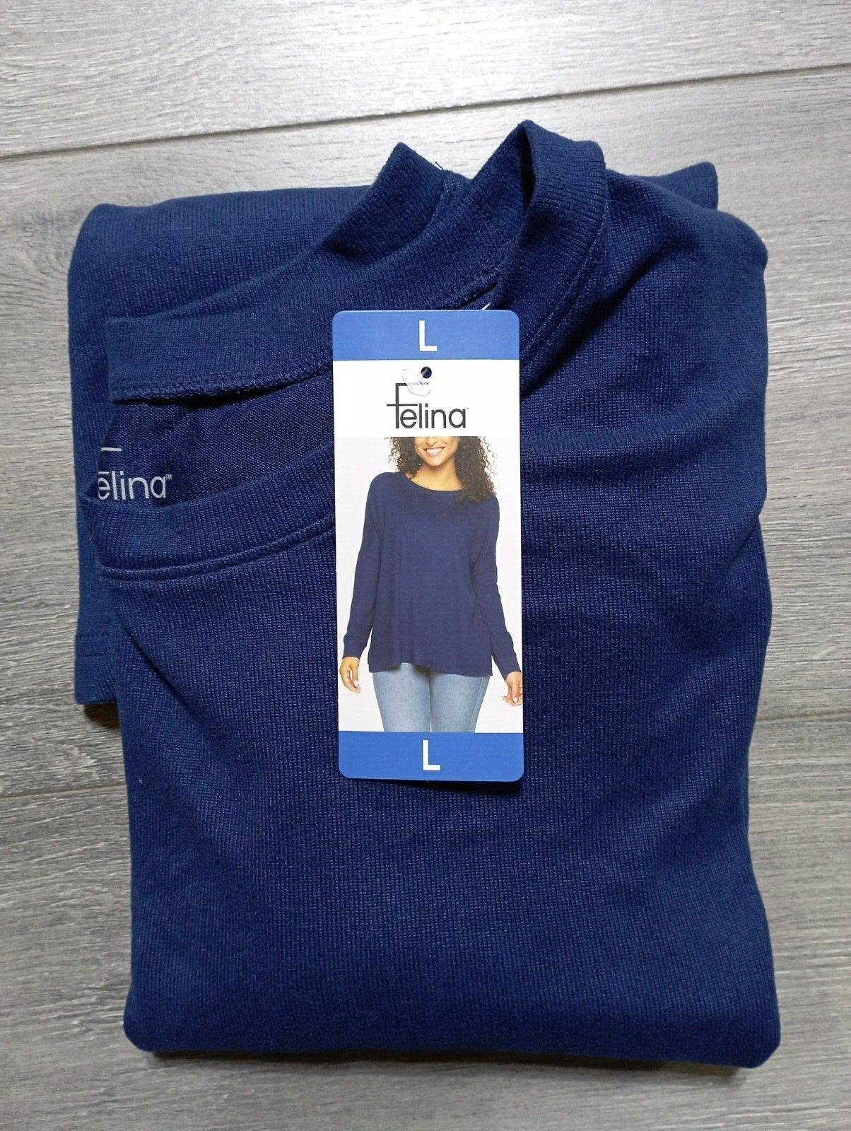 Felina Womens Cozy Knit Long Sleeve Shirt Top (1723851)