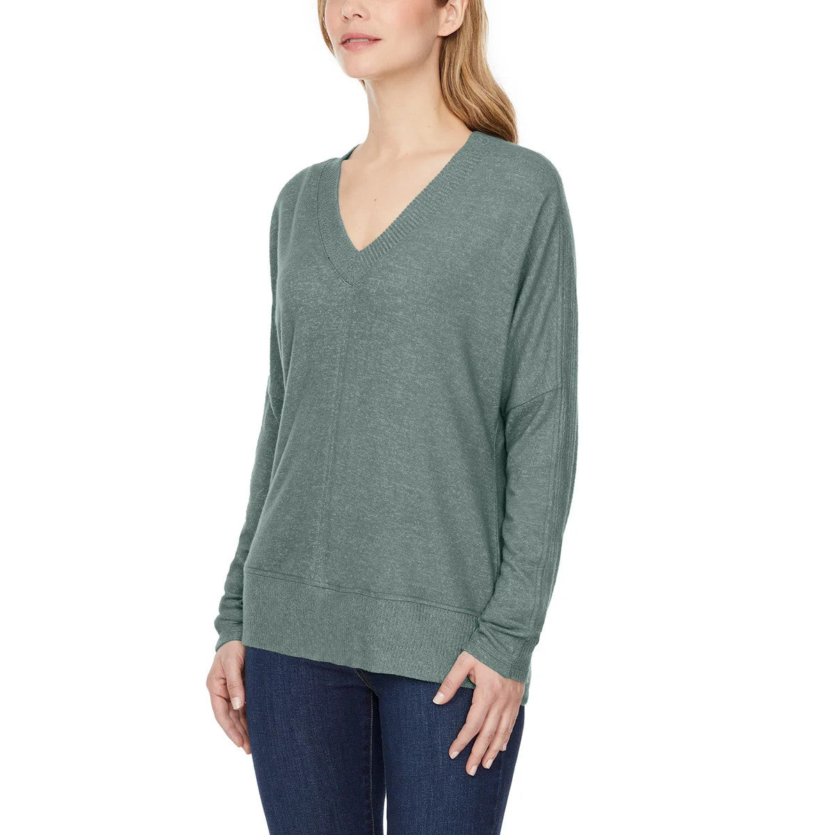 Buffalo David Bitton Ladies' Soft Cozy V-Neck Long Sleeve Top (1797409)