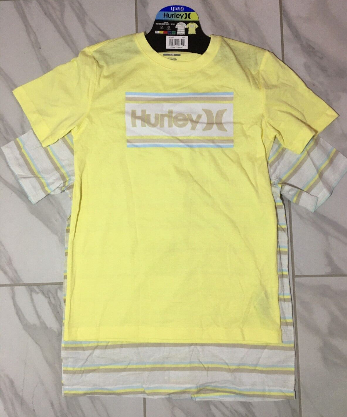 Hurley Youth Boys Woven Shirt Tee 2pc Set (1749456)