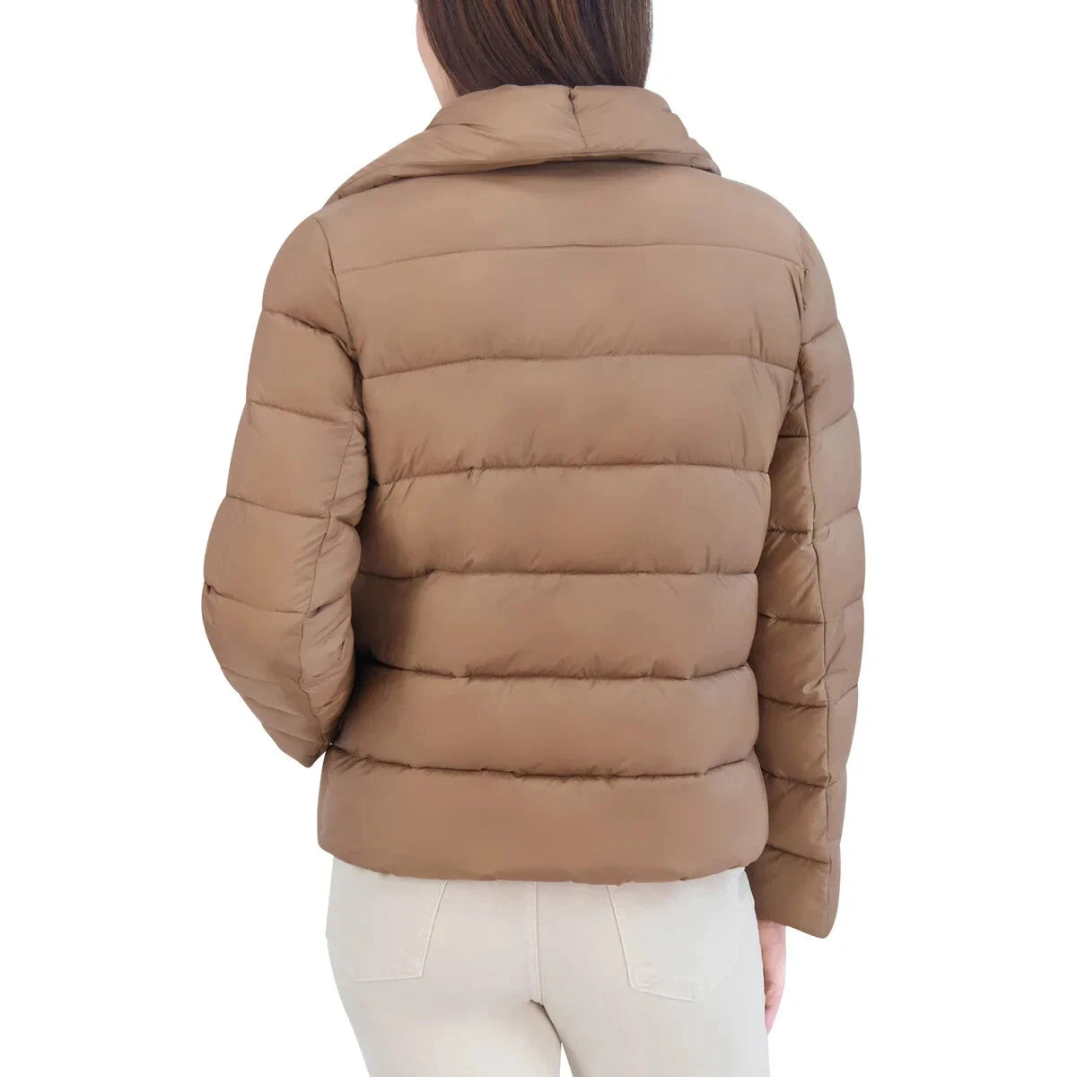 Tahari Women's Asymmetrical Puffer Jacket H33 1790834