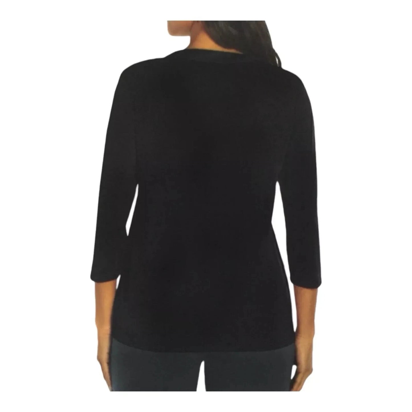 Banana Republic Women's V-Neck 3/4 Sleeve Blouse Top 1826408