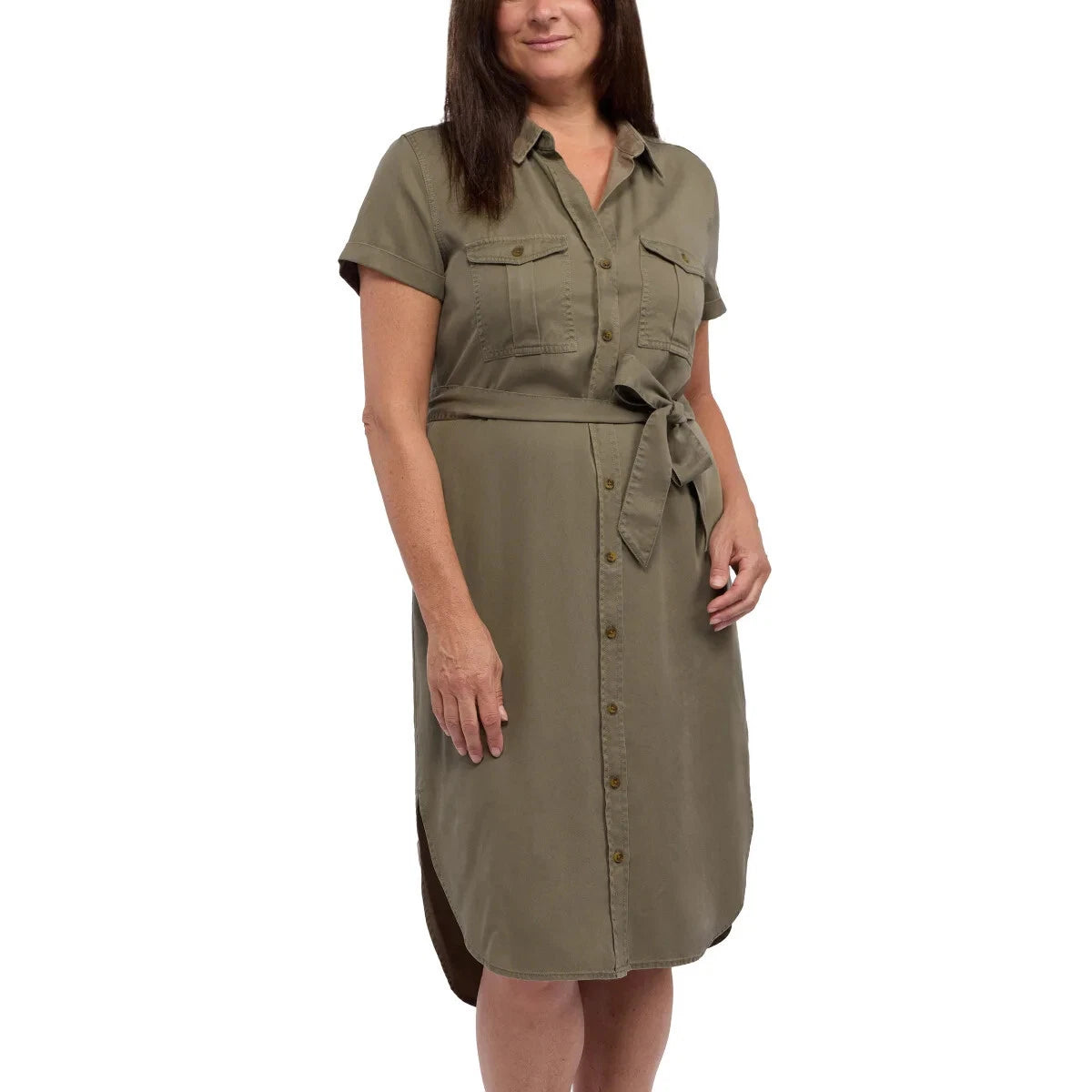 Teddi Rose Women's Tencel Shirt Dress 1846020
