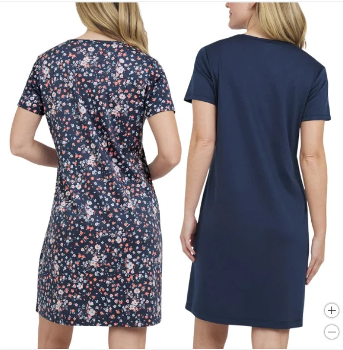 Lands End Ladies' 100% Supima Cotton Sleep Dress, 2 pack, NEW 1755846