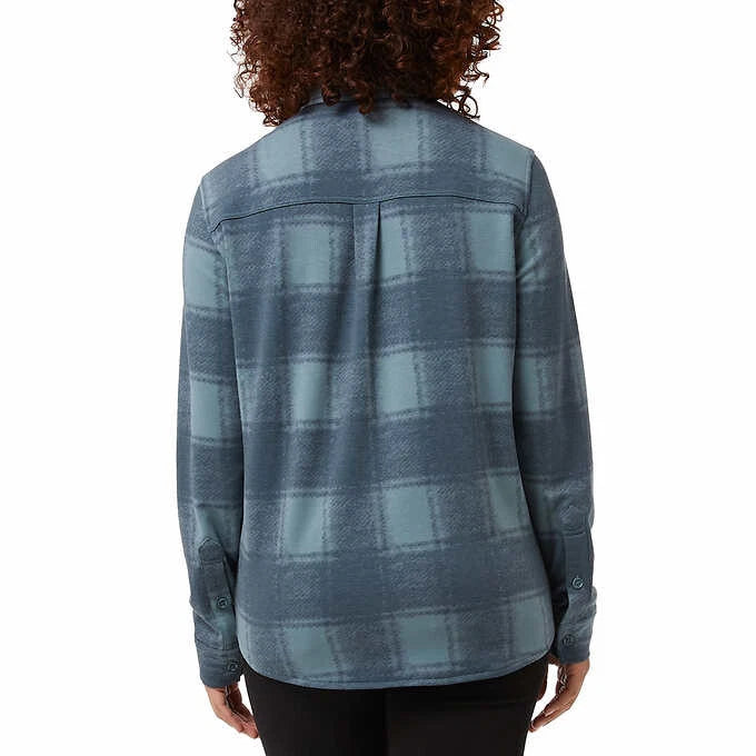 32 Degrees Women S 4-way Stretch Soft Button-up Shirt 1629327