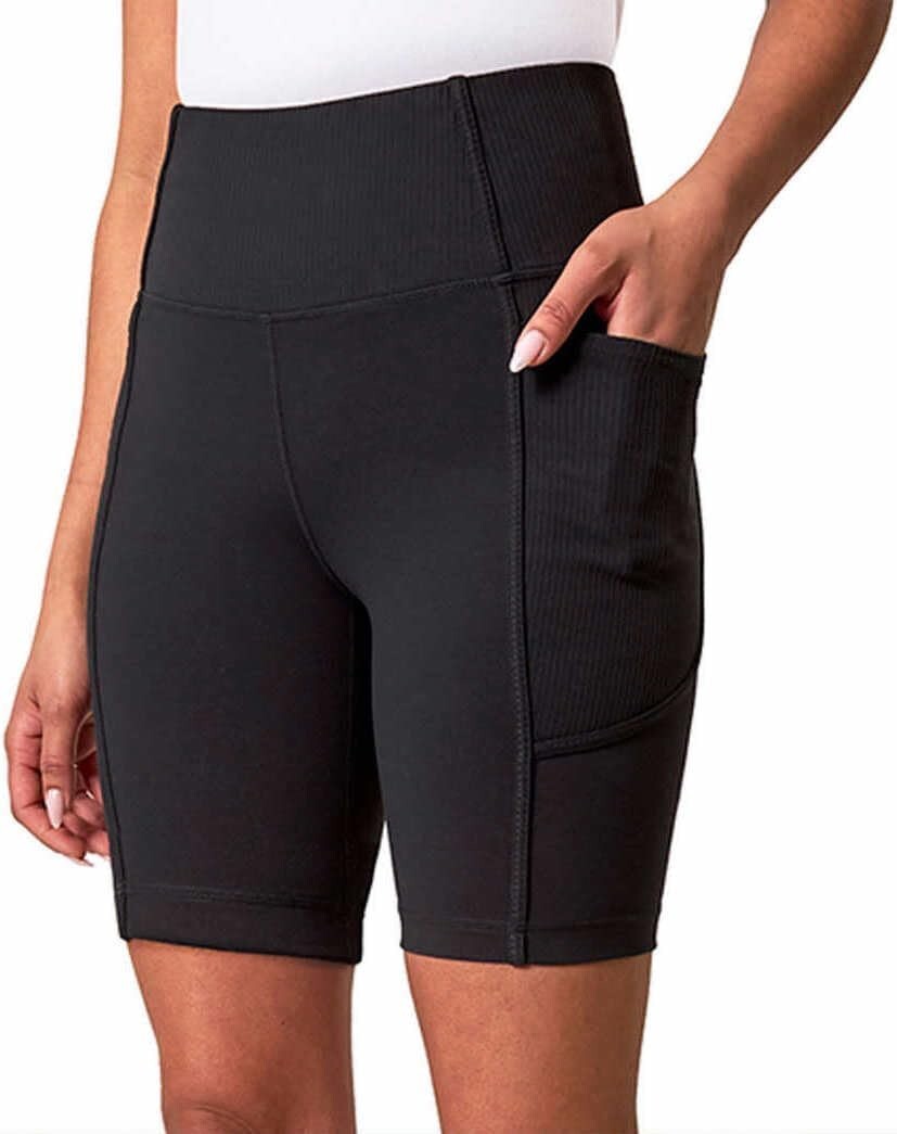 Mondetta Womens Active Midweight Ribbed Bike Short 1849672