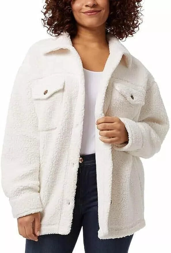 32 Degrees Ladies Super Soft Cozy Over Shirt Jacket (1614678)