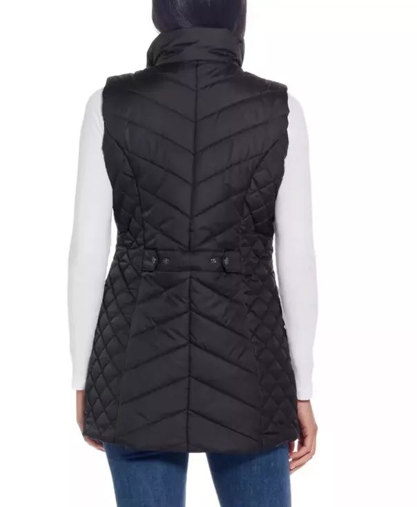 Weatherproof Ladies' Quilted Vest Blace Full Zip/zip pockets (1801693)