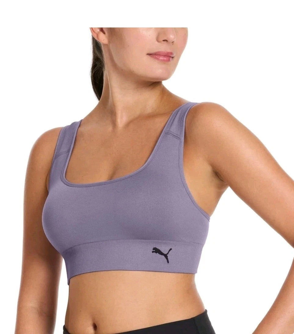 PUMA Women's Performance 2-Pack Seamless Sports Bras for Women 1832173