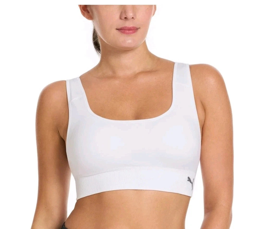 PUMA Women's Performance 2-Pack Seamless Sports Bras for Women 1832173