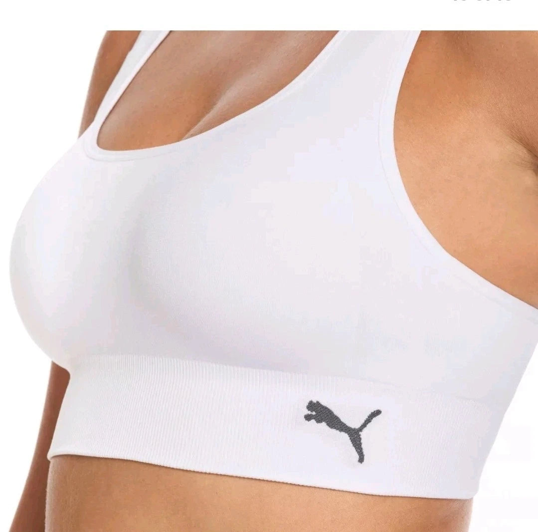 PUMA Women's Performance 2-Pack Seamless Sports Bras for Women 1832173